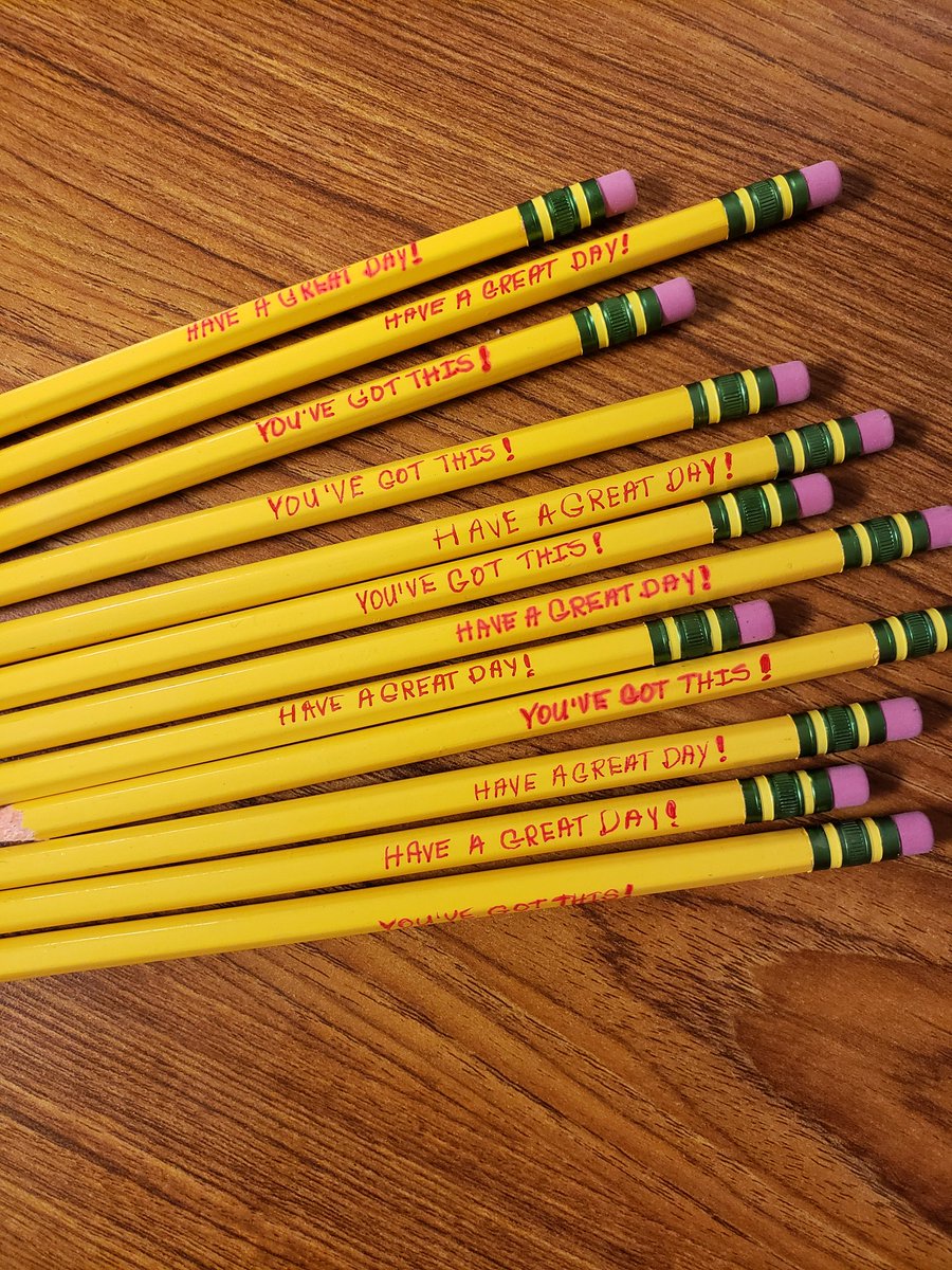 When your friend not only prays for your class, but writes notes on pencils she donates, she's definitely worth having! 
#JesusLovesYou
#MakeitaGreatDay
#LittleMotivation
#PencilsforMath
#TiconderogaPencils