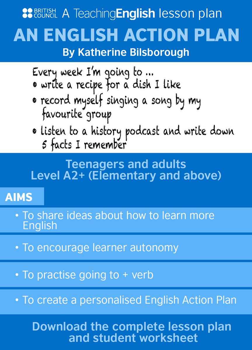 TeachingEnglish on Twitter: "Download the lesson plan and student