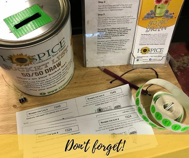 ✨It's Bucket List time again!✨ Don’t forget to PLAY YOUR TOONIE by 12:00 pm Wednesday to enter our Hospice Bucket List 50/50 draw!
.
If you haven't signed up yet, IT’S NOT TOO LATE! Start the year off right, with your chance to WIN each week! Visit t… ift.tt/2skn1pw