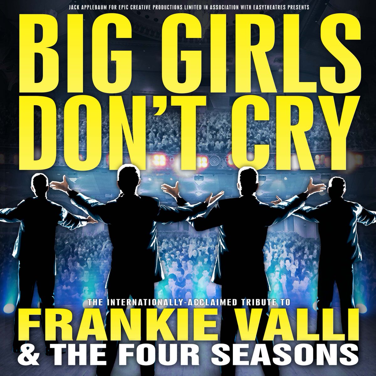 BIG GIRLS DON'T CRY / <a href="/BigGirlsDC/">Big Girls Don't Cry</a>
10TH ANNIVERSARY TOUR
feat The East Coast Boys
14 Tue / 15 Wed 7:30 PM Jan
<a href="/QueensTheatreH/">Queen's Theatre Hornchurch</a>
16 Thu 7:30 PM Jan 
<a href="/RoyalDerngate/">Royal & Derngate</a>
17 Fri 7:30 PM Jan 
<a href="/BeckTheatre/">Beck Theatre</a>
18 Sat 7:30 PM Jan 
<a href="/HGtheatre/">Harrogate Theatre</a>
25 Sat 7:30 PM Jan
<a href="/trwakefield/">Theatre Royal Wakefield</a>
bit.ly/BigGirlsDC
