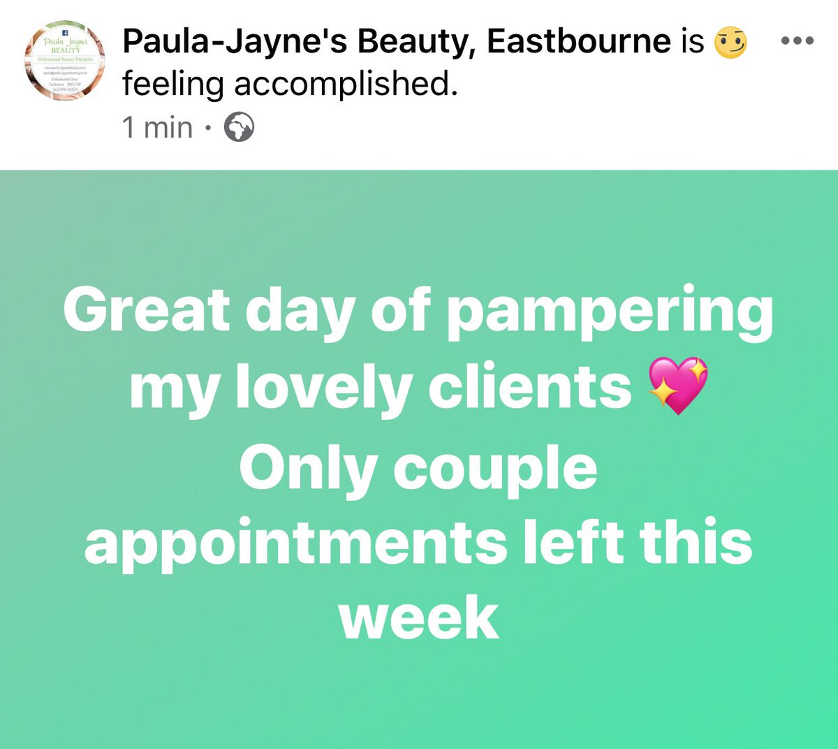 PJBeauty1's tweet photo. #appointmentsavailable #eastbourne #pamperyourself https://t.co/DkyIMf8QXI https://t.co/2dcY03EgNe