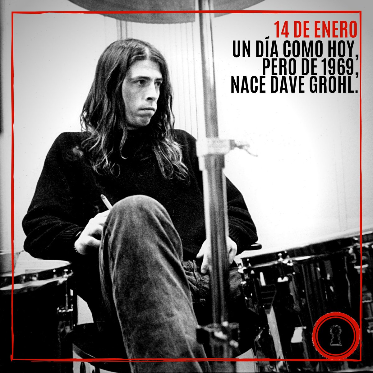 [#Efemérides 🧐]
.
#UnDíaComoHoy, hace 51 años, nacía #DaveGrohl.
.
.
#DaveGrohl #Nirvana #FooFighters #Grunge #Rock #Nevermind #Inutero #Bleach #Music #NirvanaFans