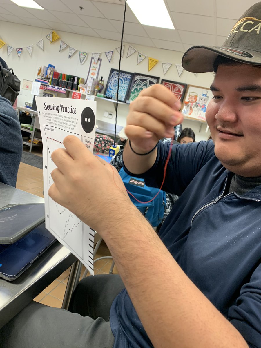 Getting some sewing practice in.
<a href="/IDEACenterHS/">IDEA Center HS</a>