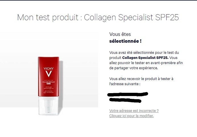 domi54test's tweet photo. Vraiment ravie d avoir reçu un mail de la part de Vichy pour tester le soin Collagen Specialist SPF25 J ai hâte de découvrir ce nouveau produit et donner mon avis #FanVichy #new #avantpremiere #vichy #CollagenSpecialistSPF25 #ambassadrice  #AmbassadriceVichy @VichyFr https://t.co/v14uBEIoYV