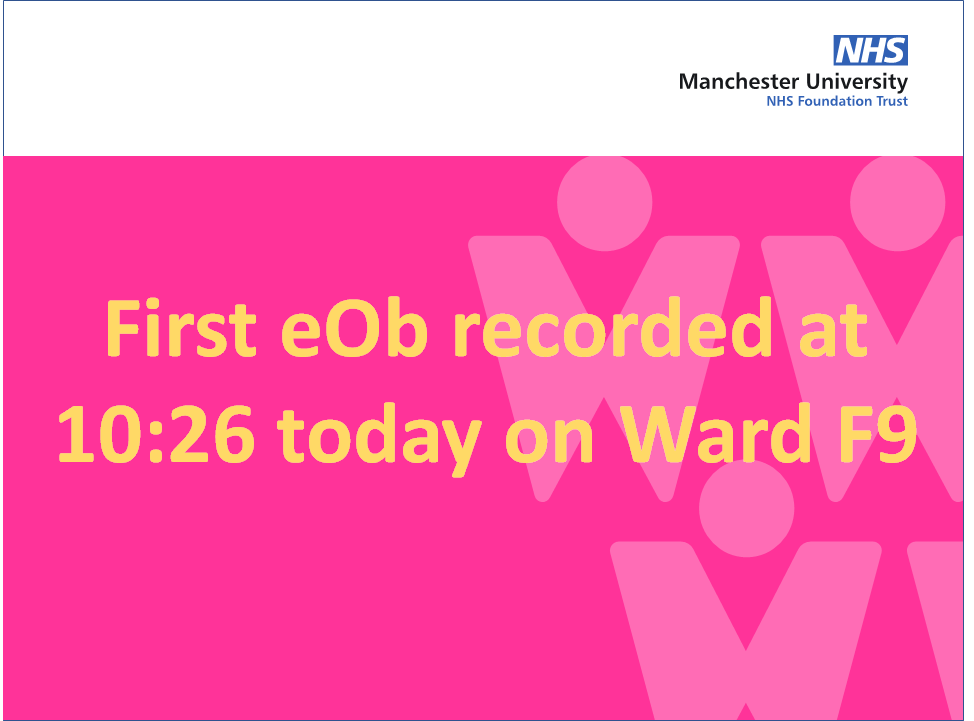 Nurse Richard (@richardthenurse) on Twitter photo So the first eOb <a href="/WythenshaweHosp/">Wythenshawe Hospital</a> was recorded this morning at 10:26.... congrat's <a href="/F9MFT/">F9: ENT & Maxillofacial</a> <a href="/himynameisjaneg/">Jane Grimshaw</a> <a href="/FrameNicky/">Nicky Frame</a> So the first eOb <a href="/WythenshaweHosp/">Wythenshawe Hospital</a> was recorded this morning at 10:26.... congrat's <a href="/F9MFT/">F9: ENT & Maxillofacial</a> <a href="/himynameisjaneg/">Jane Grimshaw</a> <a href="/FrameNicky/">Nicky Frame</a>