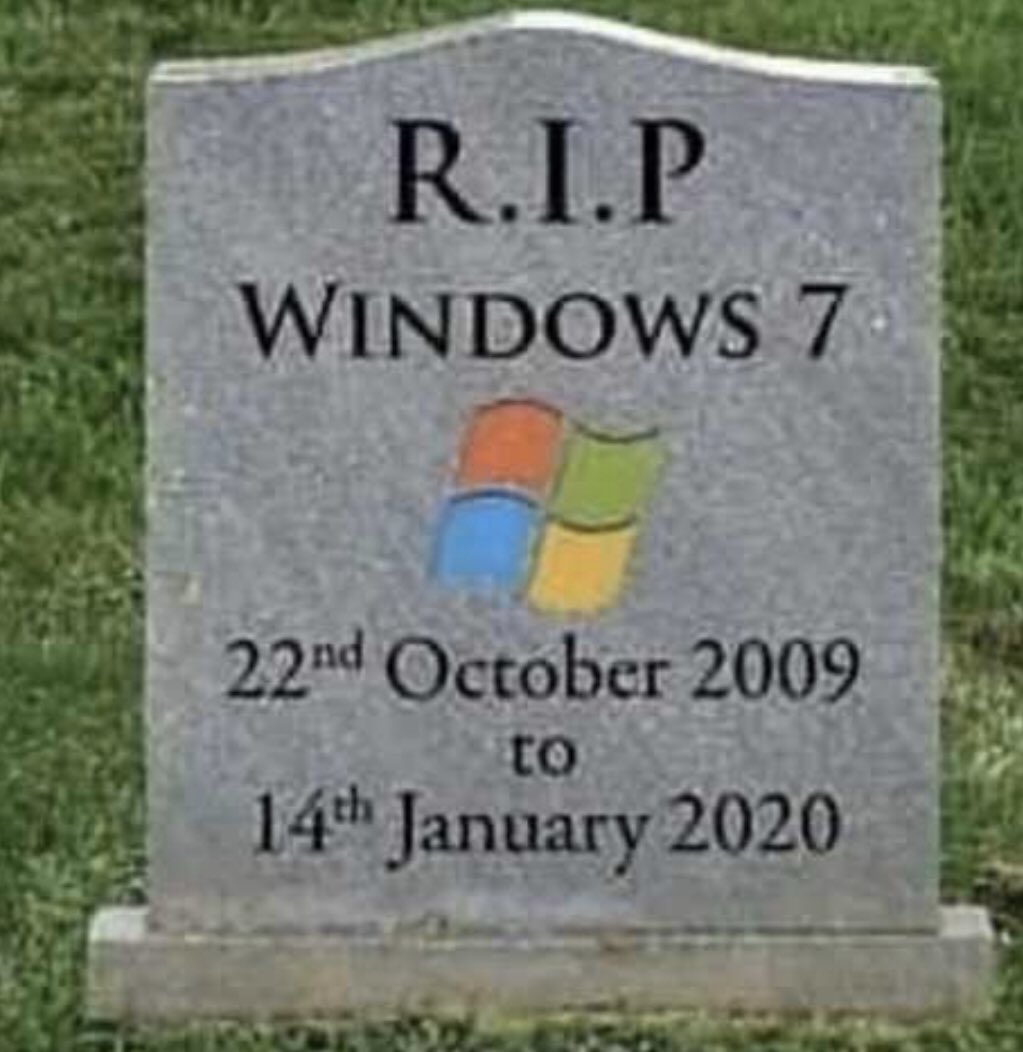Arquitecto_TI's tweet image. #RIPWindows7 ✌🏽😎✌🏽