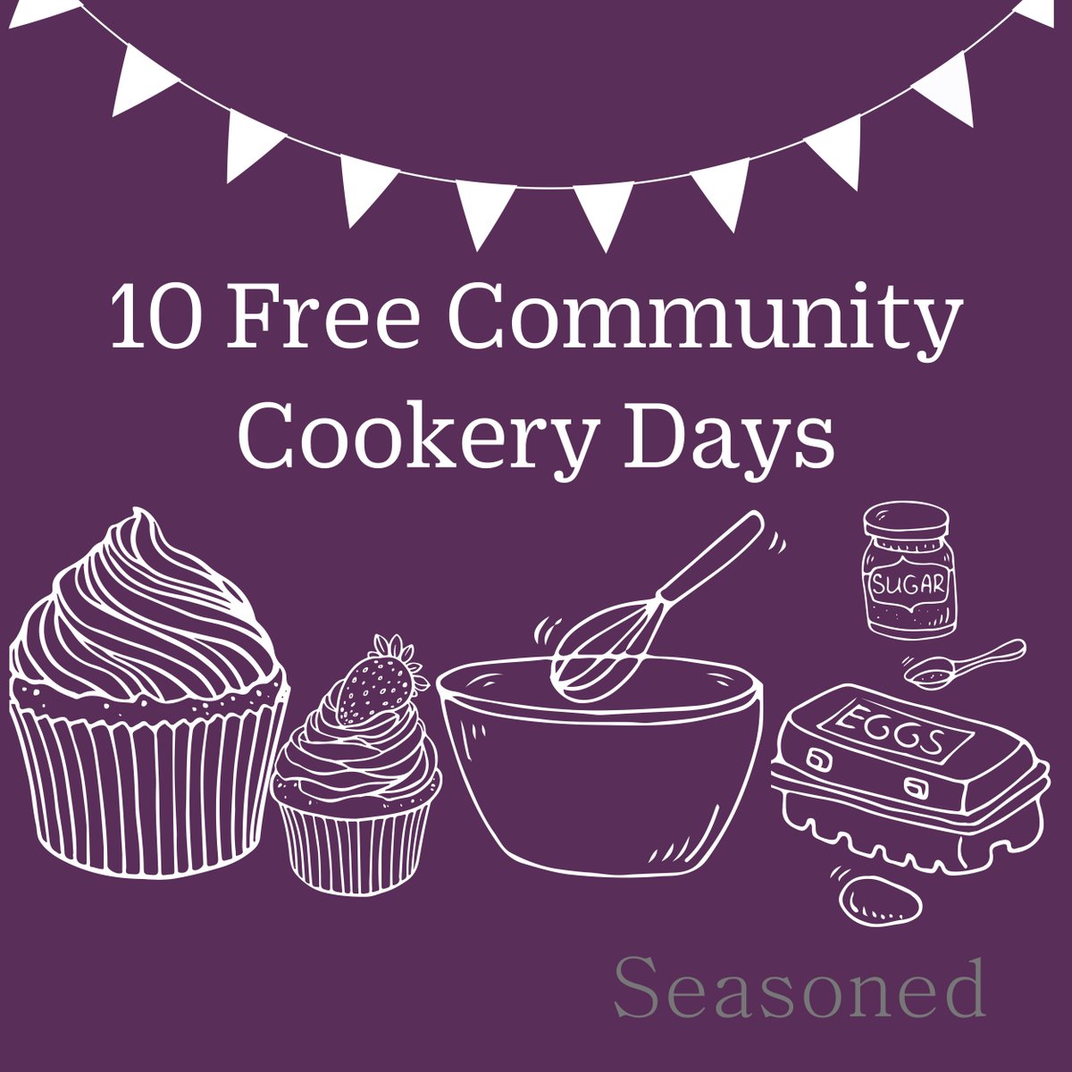 Back in 2019 we launched our 10th Birthday celebrations for 10 free community cookery days in 2020. We are now beginning to look through the applications to contact the successful ones. ⁠
Visit here to apply seasonedcourses.com/10th-birthday-…
⁠