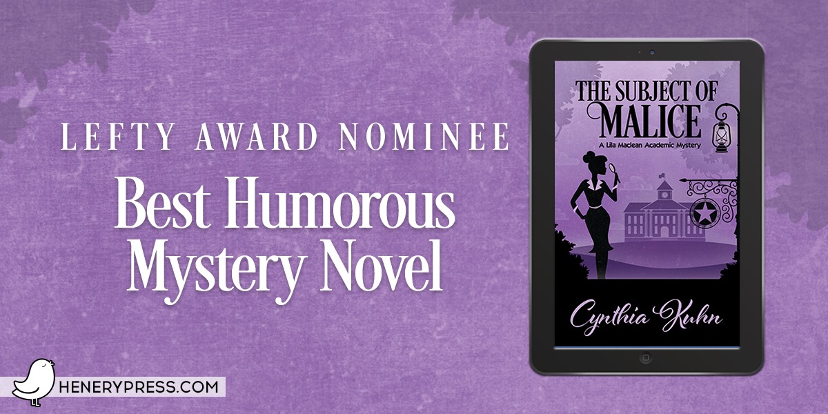 Congratulations to all the <a href="/leftcoastcrime/">Left Coast Crime</a> 2020 Lefty Award nominees, and an extra big congrats to <a href="/cynthiakuhn/">Cynthia Kuhn</a>'s THE SUBJECT OF MALICE being nominated for Best Humorous Mystery Novel! Way to go, Cynthia!!