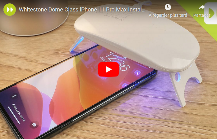 Comment installer la protection d’écran iPhone 11 Pro Max Whitestone Dome Glass ? bit.ly/36IrQb4 #iphone11promax