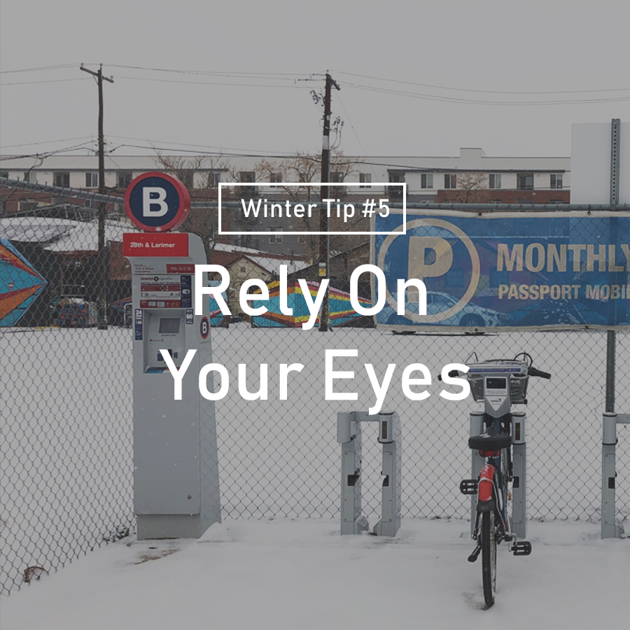 DenverBikeShare's tweet photo. Snow and added ear protection muffles the sounds you might usually use while riding as indicators of surrounding traffic. Therefore, it's even more important to rely on your eyes when riding in winter weather. Read more: https://t.co/588TZcBL2o https://t.co/Sh1Jzf3OW5
