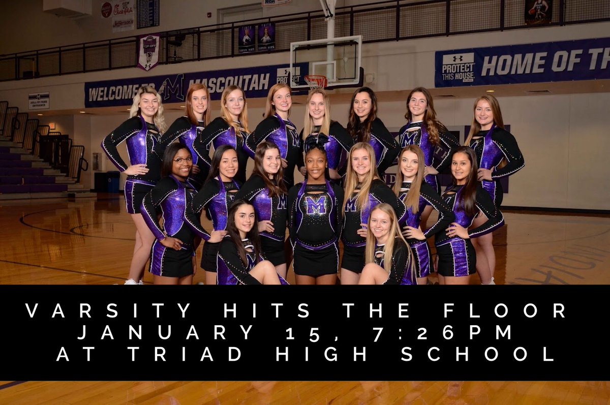 Cheerleaders need cheerleaders too!  Come out and support the MHS Cheer Squad tomorrow at Triad High School! 💜