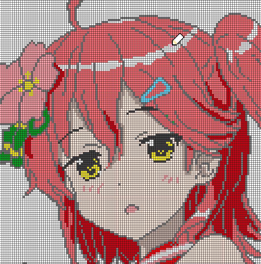 ট ইট র 吉田112 ホロライブ5人目 ドット絵でさくらみこちゃんを描きました リプライにgif有 ホロライブ さくらみこ Miko Art ドット絵