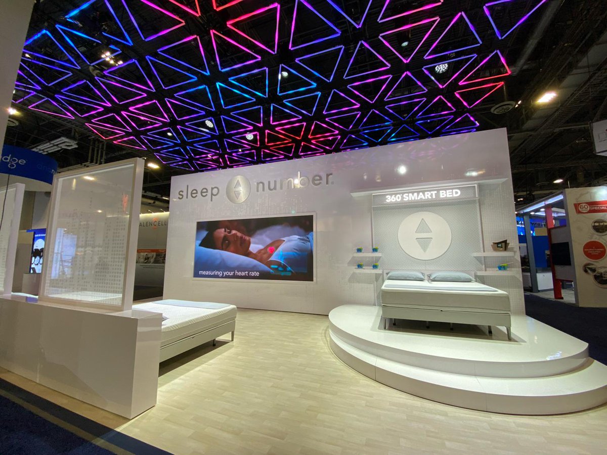 centpoint's tweet image. You could see the innovative @SleepNumber booth from aisles away. Even before #CES2020 opened, the booth stopped people in their tracks. @centpoint is proud to have partnered with Sleep Number on this exhibit
#exhibit #innovation