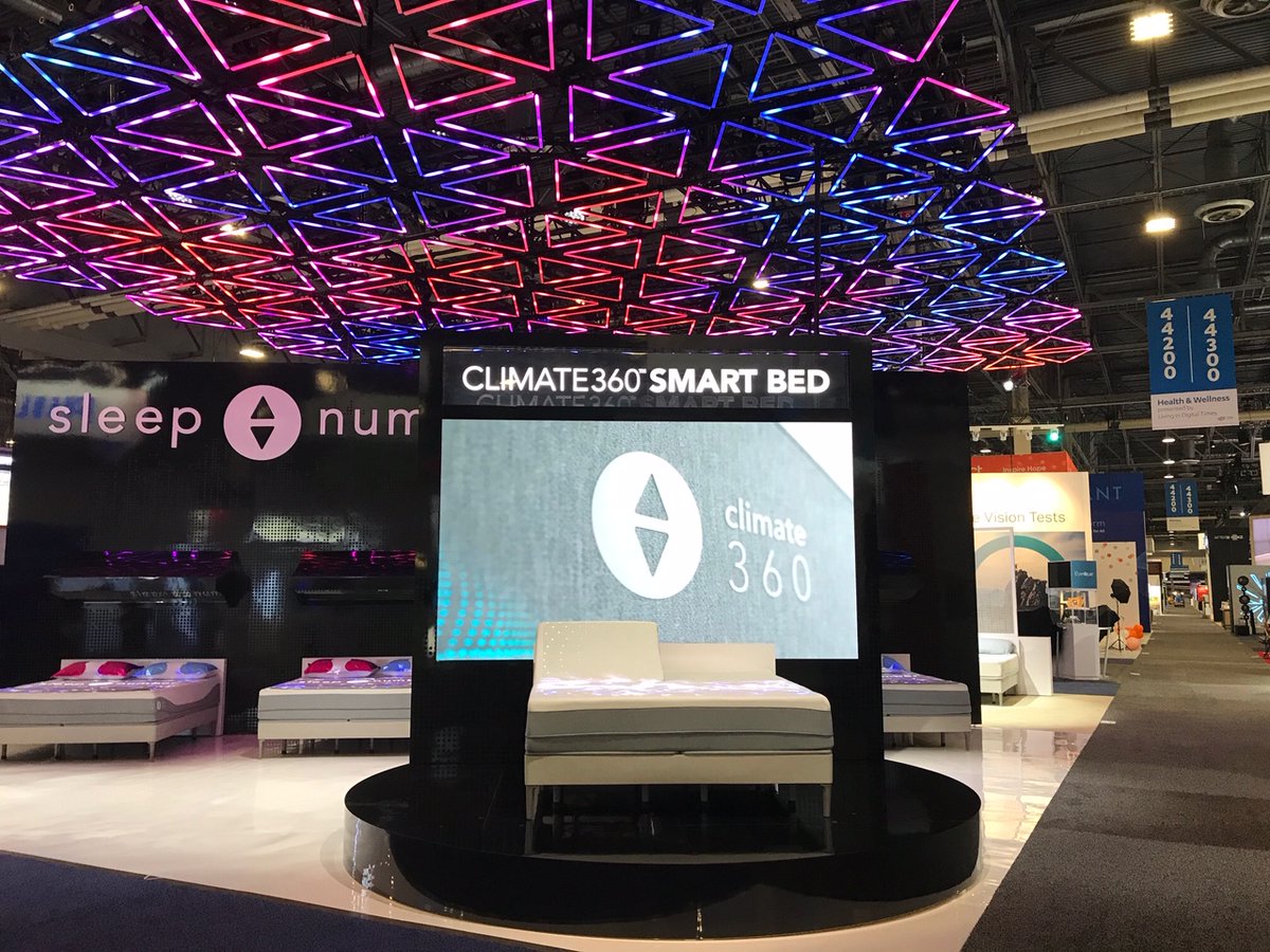 centpoint's tweet image. You could see the innovative @SleepNumber booth from aisles away. Even before #CES2020 opened, the booth stopped people in their tracks. @centpoint is proud to have partnered with Sleep Number on this exhibit
#exhibit #innovation