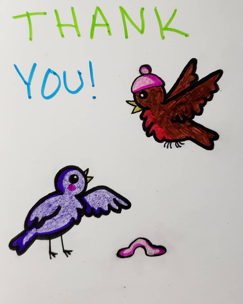 ZeyTrades's tweet photo. Simple thank you cards I made for some kind people last week
#thankyou #thankyoucard #card #handdrawn #birds #worms https://t.co/VEIhXghNCi