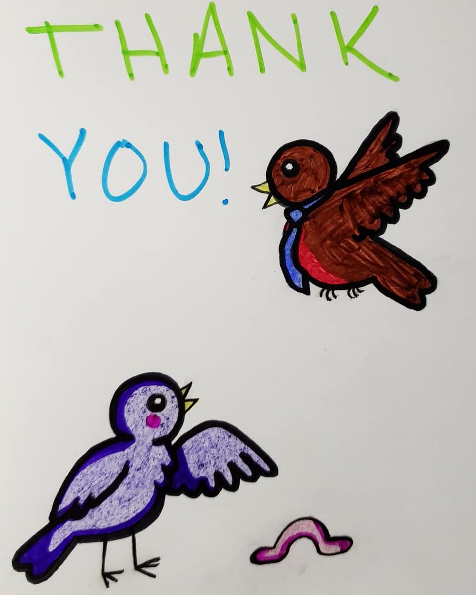 ZeyTrades's tweet photo. Simple thank you cards I made for some kind people last week
#thankyou #thankyoucard #card #handdrawn #birds #worms https://t.co/VEIhXghNCi