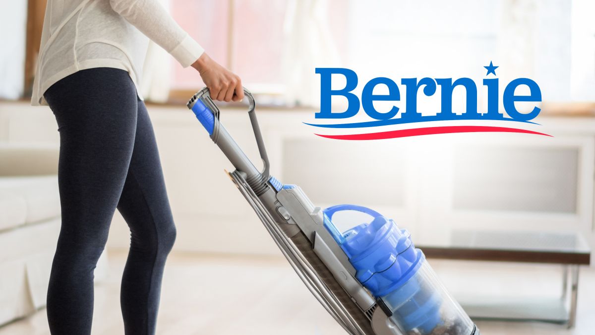 Sanders Campaign Doubles Down With New Ad Warning Americans They’ll Never Be Able To Hear A Female President Over The Sound Of Her Vacuum trib.al/DTQw6r9