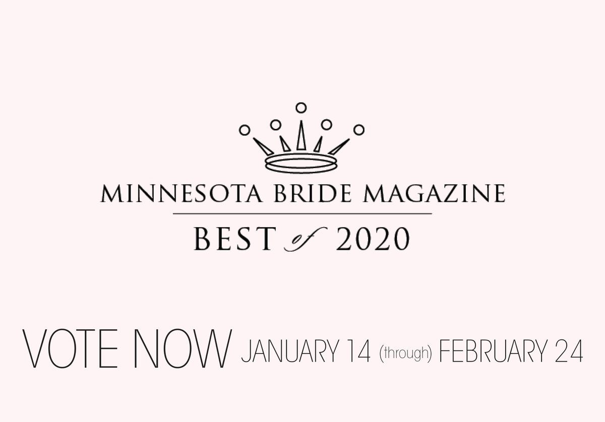 Voting is now open for <a href="/mnbridemag/">MN Bride magazine</a> #MNBrideBestOf 2020 Awards! 
It would be an honor to receive your support for the 'Best Rental &amp; Decor' category this year! 💕
Click the link below to cast your ballot for your faves:
mnbride.com/vote-now-best-…