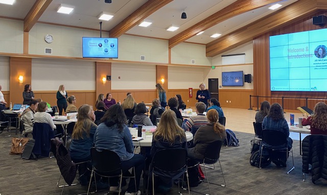 PCOE_OPENACCESS's tweet photo. Presenting #UDL to excited Humboldt County educators who are plotting their own jagged profile. @gatsby2006 @Placer_COE #endofaverage #embracevariablity #UDLchat @SierrasJill @JILL_OPENACCESS @CADeptEd @humboldtcoe https://t.co/n02dDEXzzY