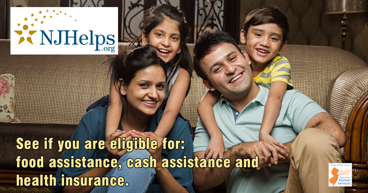 NJDHS's tweet photo. Check out #NJHelps to see if you are eligible for food assistance (NJ SNAP), cash assistance (WFNJ/TANF or WFNJ/GA), and health Insurance (NJ FamilyCare/Medicaid). From there you can apply for services or learn about additional resources. https://t.co/jXvyorqjY6 https://t.co/6m1MlW3T0j