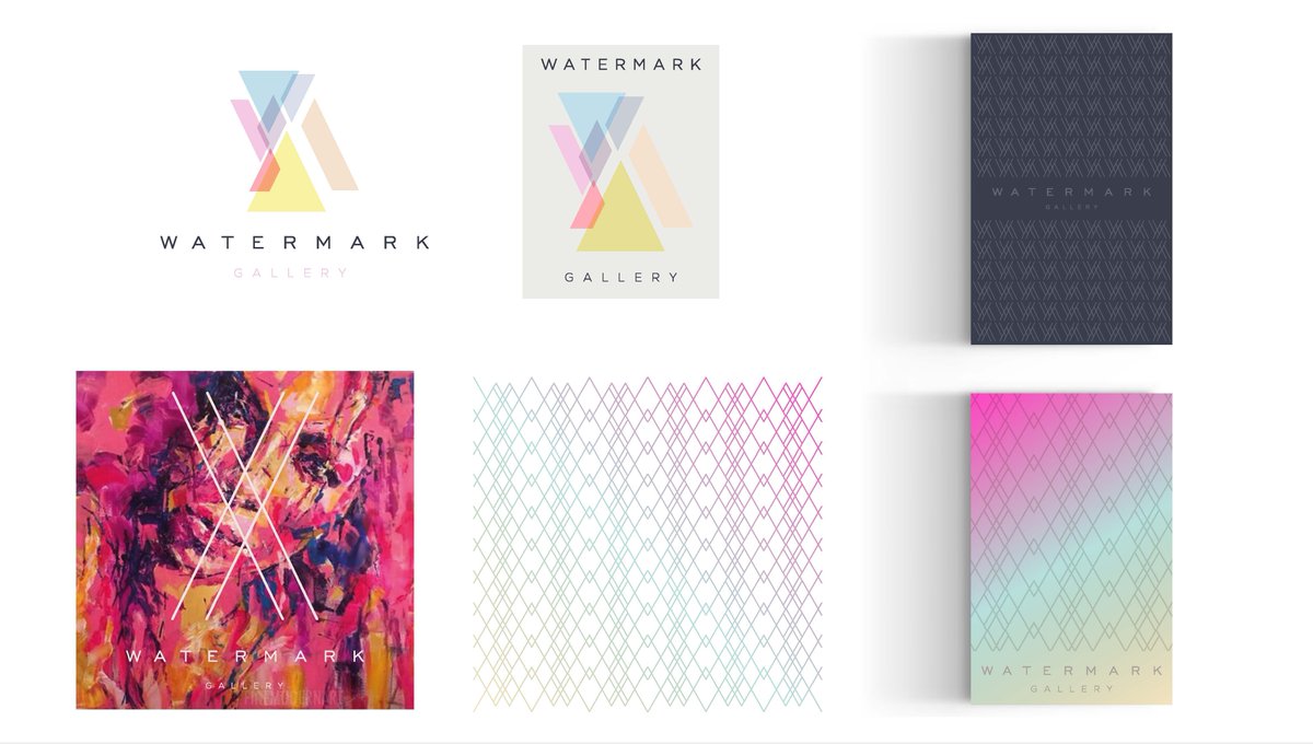 Gorgeous brand options for a gorgeous art gallery #visualidentity #logo #brand #artgallery
