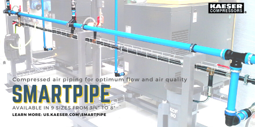 KaeserUSA's tweet image. From small shops to large facilities, compressed air piping can be a major expense. SmartPipe modular aluminum pipe offers both lower installation costs &amp;amp; lower long-term operating costs. ow.ly/nD0750xTYHt
#smartpipe #compressedairsystems #compressedairpiping
