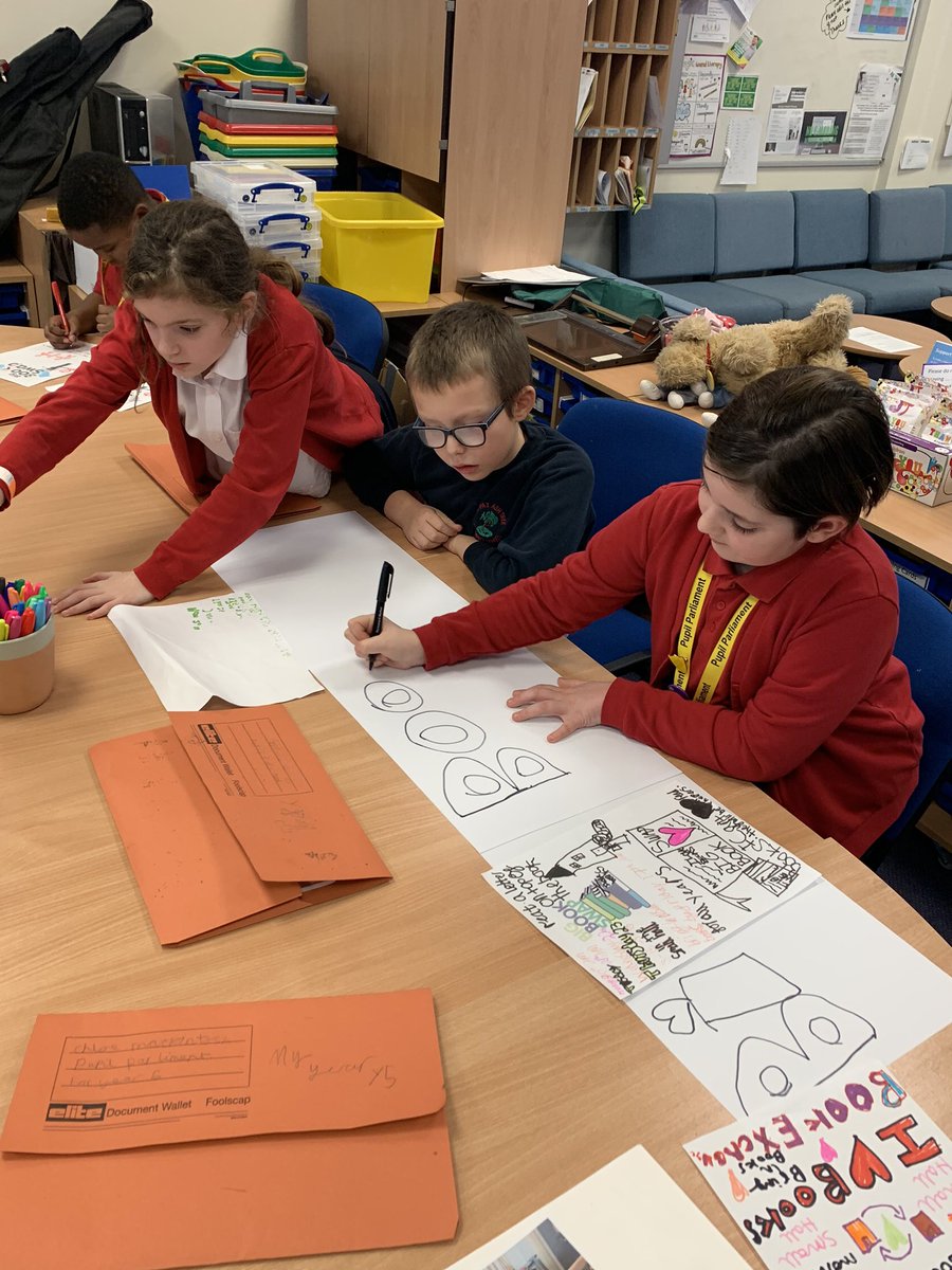 AshTreeKATPS's tweet photo. #PupilParliament are busy making banners and posters for the #bigbookswap next week! https://t.co/tOk4uOMllJ