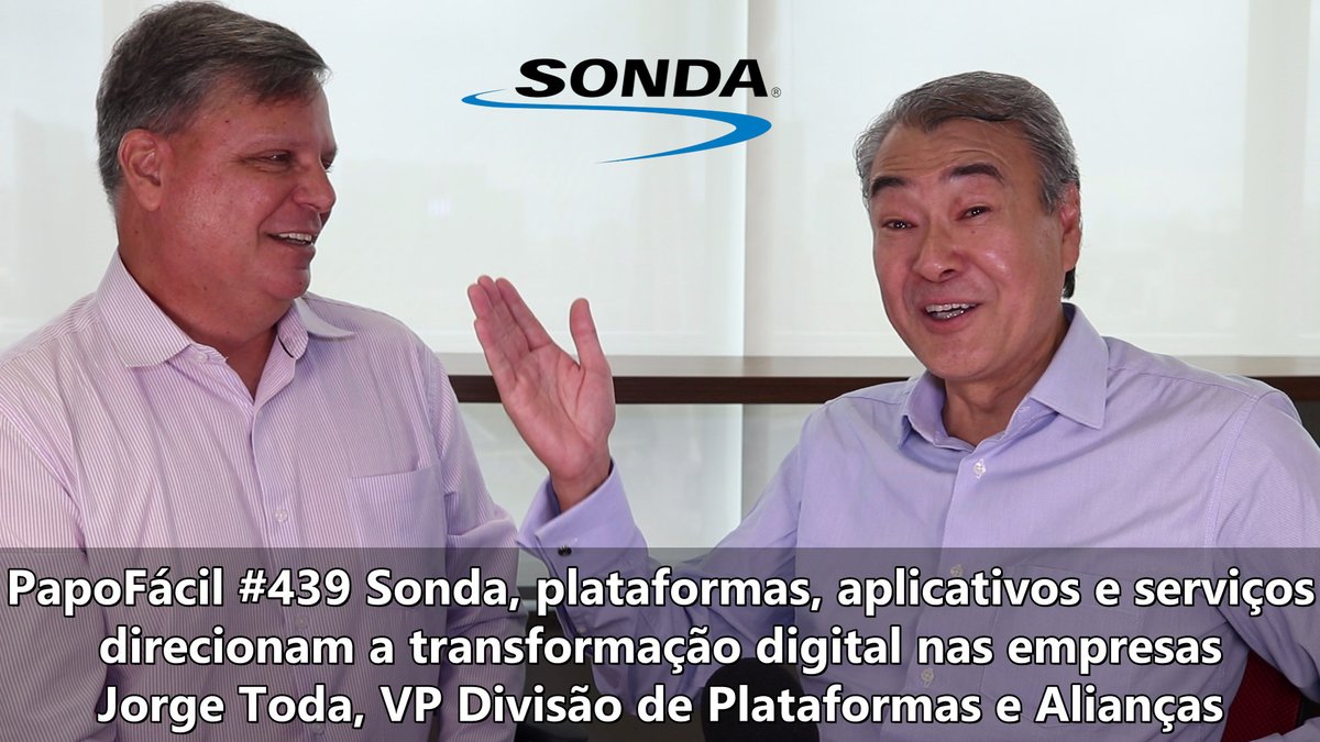 fxando's tweet photo. PapoFácil #439 #SONDA #plataformas, #aplicativos e #serviços direcionam a #transformação digital nas empresas
https://t.co/Xt1rwHJfDe
Conversa com Jorge Toda, VP Divisão de Plataformas e Alianças. #infraestrutura #transformaçãodigital #multidisciplinar #sistemas @SONDA_BR https://t.co/Jb2bDIXXlJ