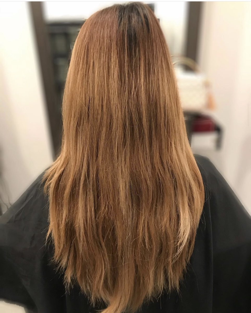 Dreamy tone ‘n blend #BeforeAndAfter by our <a href="/LegacyPlace/">Legacy Place</a> color master, Angela.