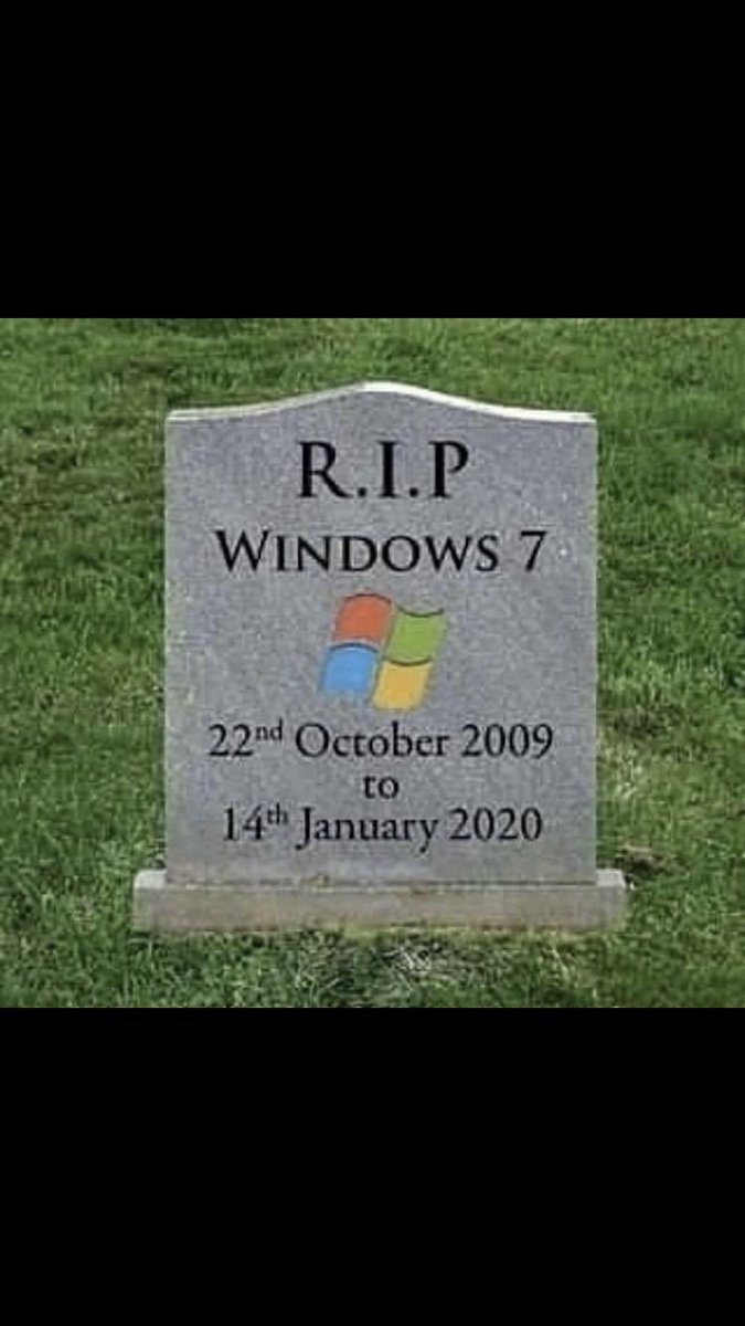 eubanks_brandon's tweet image. Zombie movie ????🧟‍♀️🧟🧟‍♂️ #RIPWindows7 #Windows7 #informationsecurity