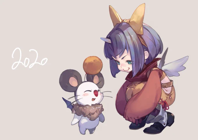 あけましておめでとうございます(遅刻)。
ネズミの仮装をするモグというなかなかに無理やりな関連付け。
定期的にエーコを描かないと駄目な病です。
#ff9 #EikoCarol 