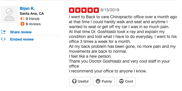 BacktoCare's tweet photo. We love #GratitudeTuesday!✨
💚Thank you for your kind words, Bijan!
🙏Need a chiropractor in Buena Park area?
👉Book your appointment today! Call NOW: (714) 527-3332.
.
.
#buenapark #cypress #anaheim #lapalma #fullerton #cerritos #artesia #stanton #losalamitos https://t.co/OHQZylzGUC