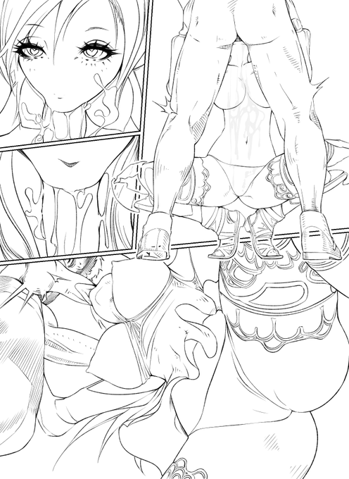 なんか・・・
だんだん線画にメリハリとキレが出てきたような気がする!! 