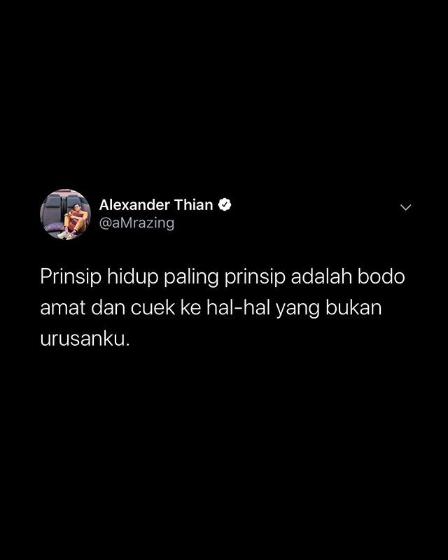 aMrazing's tweet photo. Cuek is the way of life. Always has been. Always will be. Karepmu.

If they don't feed you, buy you stuff, paid for your business tickets, 5 stars hotels, fancy lunch or dinner, then why would you care? And please listen to The Feelings - Strange. "Peopl… https://t.co/FKnuRTs3lt https://t.co/KpNdvsxzMe