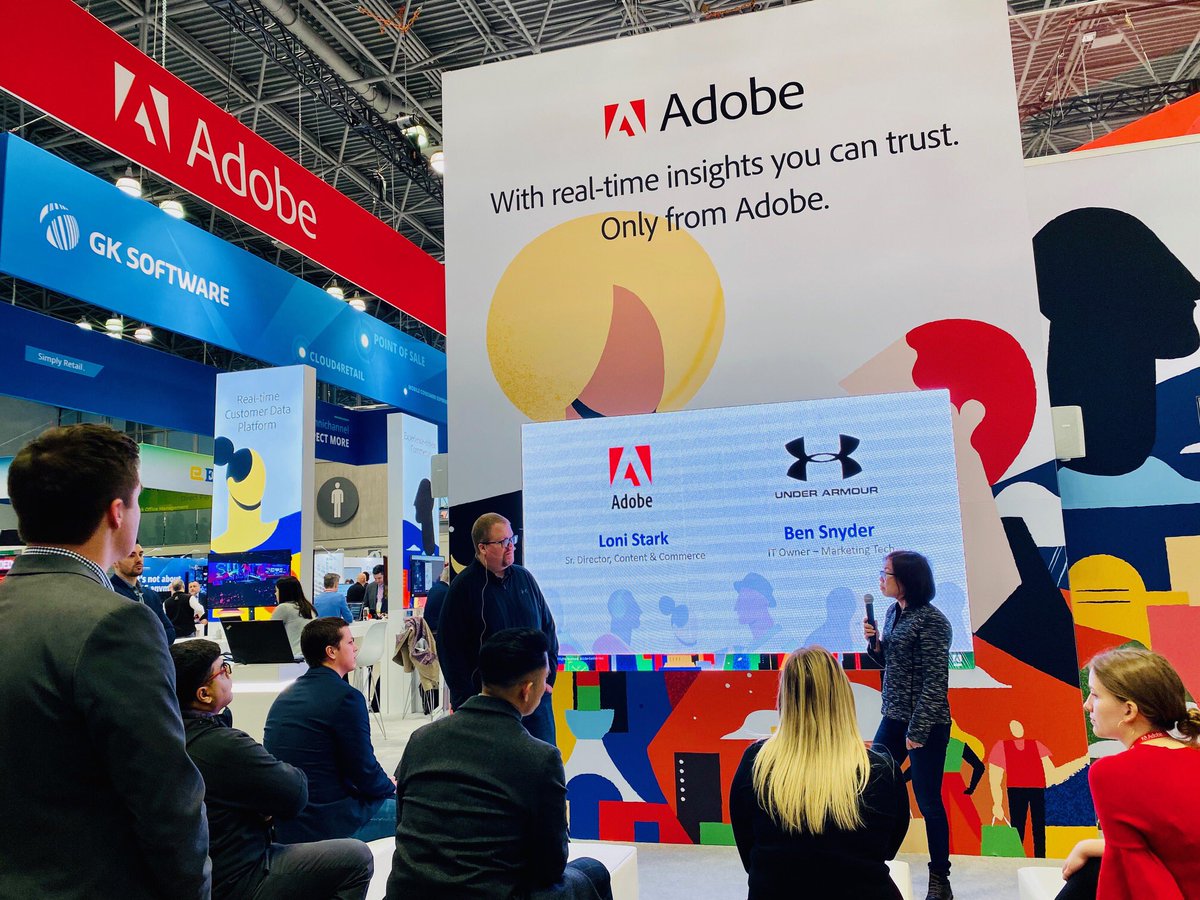 Another great fireside chat with Ben Snyder <a href="/UnderArmour/">Under Armour</a> on their use of #AEM as a Cloud Service for their intelligent content engine which fuels the brand storytelling and shopping experience #NRF2020
