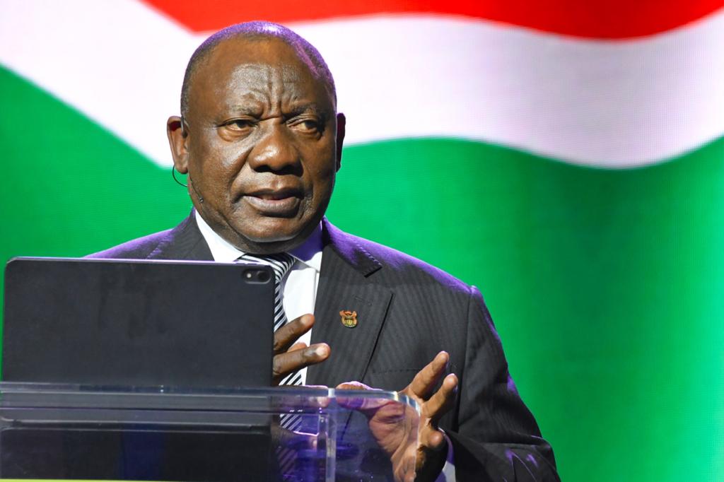 President Cyril Ramaphosa addresses #BUSA Business Economic Indaba at ...