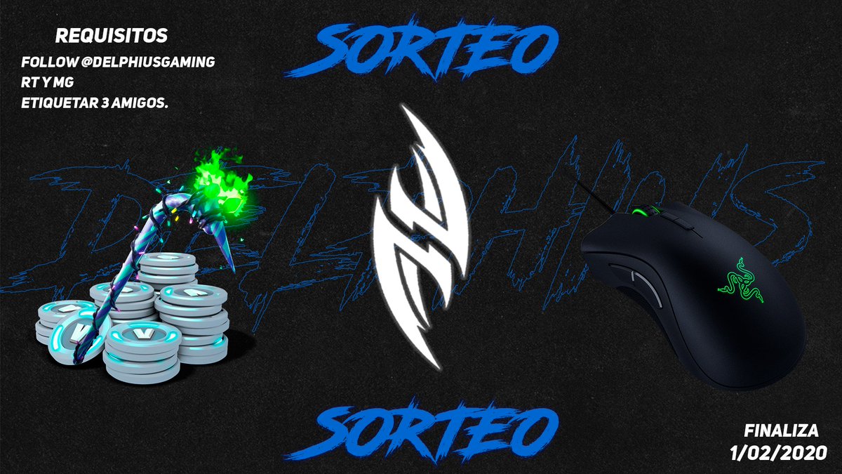 DelphiusGaming's tweet image. Lo hemos prometido, y tenemos que culpirlo.😄

Aquí tenéis el sorteo de un ratón razer deathadder, 1.000 vBucks y un pico minty.😍
Todos los requisitos están en la imagen.✅

Finaliza el 1/02/2020.

#OnlyStars #SORTEO