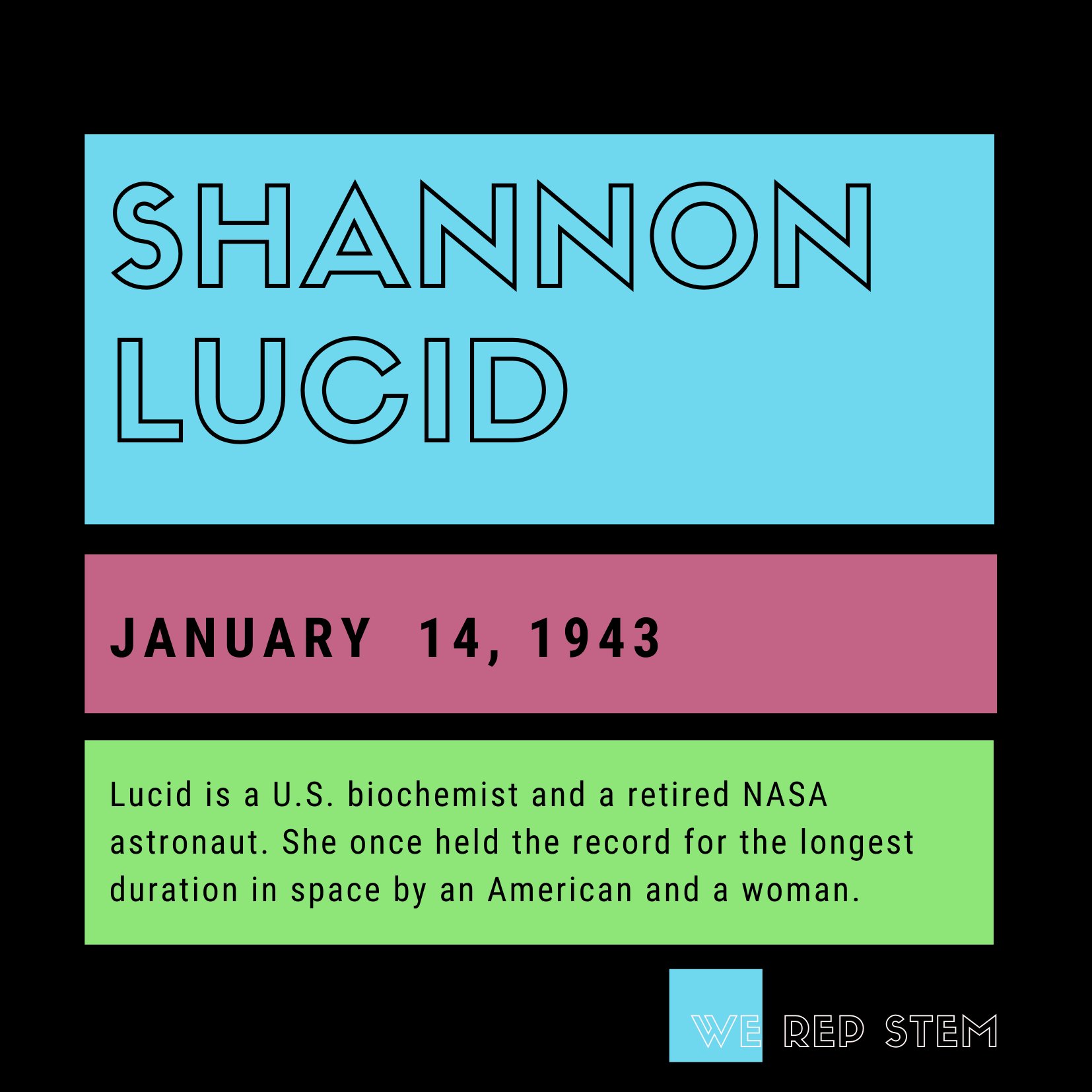 Happy birthday to U.S. biochemist and former NASA astronaut Shannon Lucid, born in 1943. 