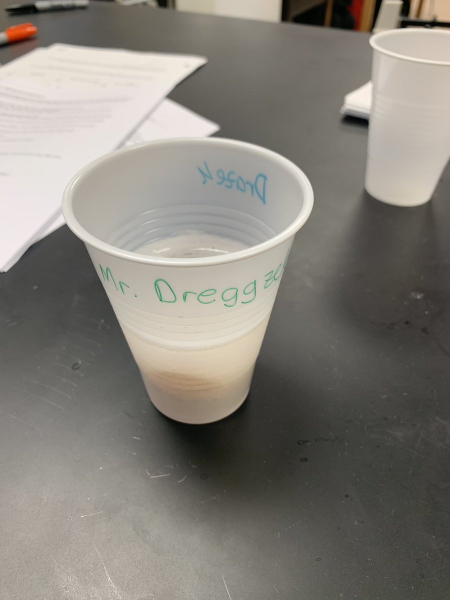 DrazekScience's tweet photo. Yesterday, we started an egg lab. Dissolve the shell, and then see what the membrane can do. #btsdtigers #btsdpride #science #homeostasis https://t.co/TlF8r7AVPK