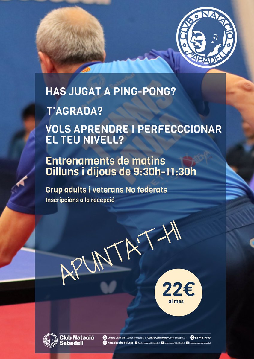 Tennis Taula CN Sabadell tweet media