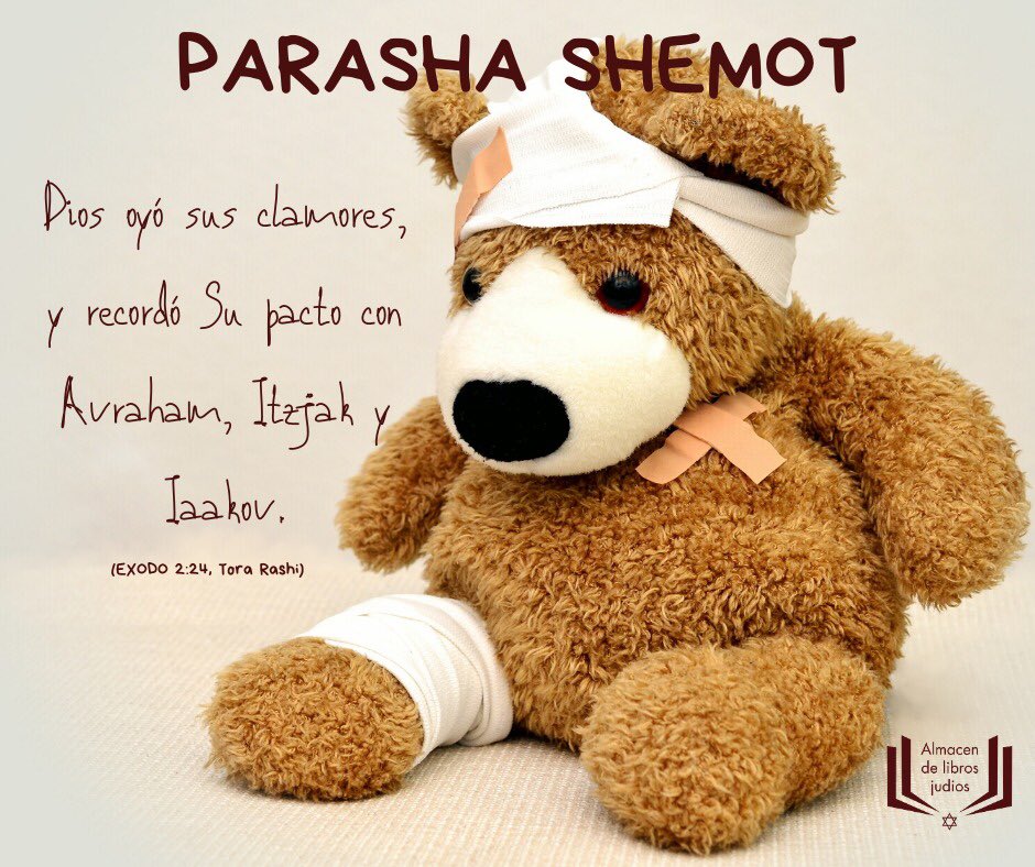 AlmLibrosJudios's tweet photo. PARASHA SHEMOT: "Pasó entonces un largo tiempo y el rey de Egipto murió. Los israelitas aún gemían debido a su subyugación. Cuando clamaron por causa de su esclavitud, sus súplicas subieron a Dios." (Exodo 2:23 - Tora Rashi) https://t.co/2BQSGPnz5f