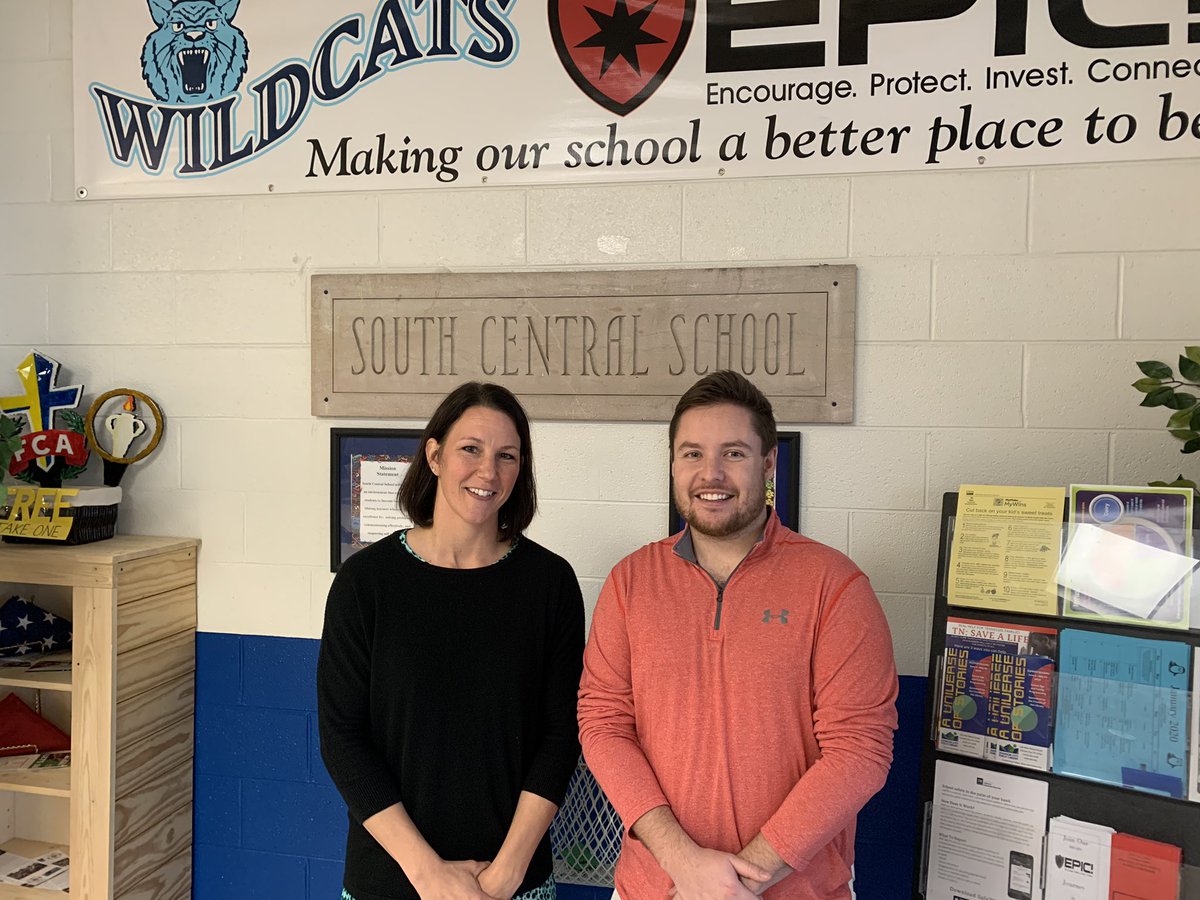 Congratulations to Mrs. Snapp K-4 and Mr. Adkins 5-8 <a href="/SCESWildcats/">South Central School</a> teachers of the year!