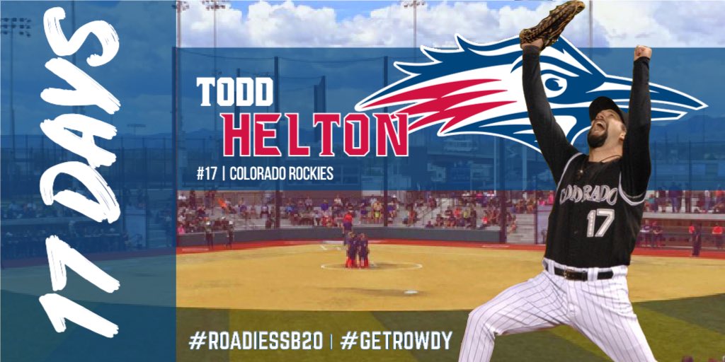 Msu Denver Softball 17 Days To Opening Day Since We Don T Have A 17 On The Team We Figured Rockies Todd Helton Could Help Us Remind