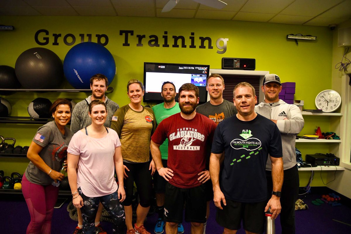 HIThelpsvets's tweet photo. A big thanks to @AnytimeFitness in Mashpee for leading a group of this year’s @Ruck4HIT participants in circuit training last night. Join us next Monday at 5 pm as we increase our training for this year’s race in May. https://t.co/nhPtCBDNQB