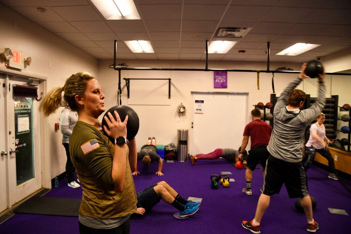 HIThelpsvets's tweet photo. A big thanks to @AnytimeFitness in Mashpee for leading a group of this year’s @Ruck4HIT participants in circuit training last night. Join us next Monday at 5 pm as we increase our training for this year’s race in May. https://t.co/nhPtCBDNQB