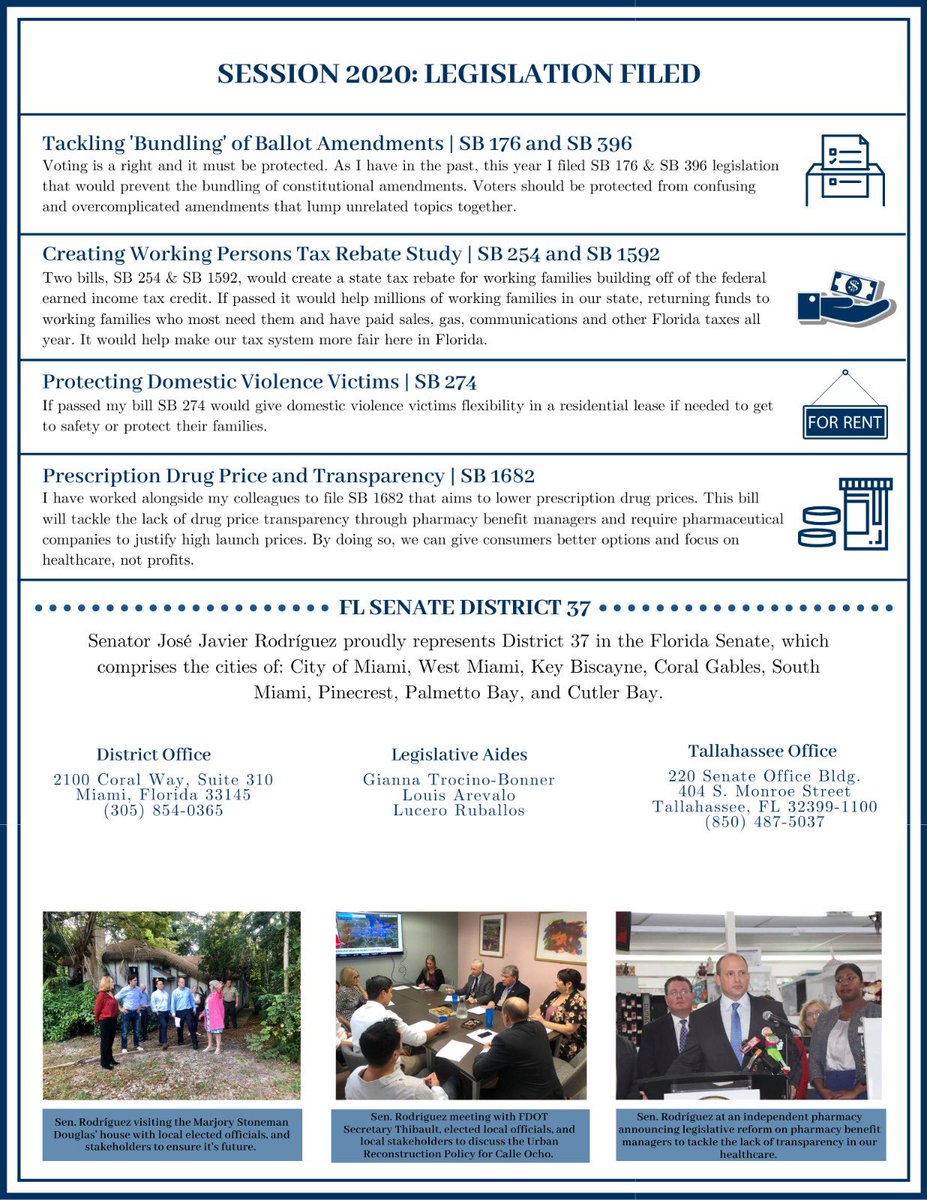 JoseJavierJJR's tweet photo. The 2020 Legislative Session has started. See my pre-Session #RodriguezReport to learn about my legislative priorities &amp; legislation that I have filed. If you have any questions during the session about any particular topic or bill, don’t hesitate to contact my office #District37 https://t.co/ZQxaJovbB6