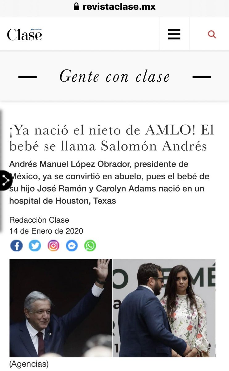 Pregunta sincera a <a href="/lopezobrador_/">Andrés Manuel</a>:

Si él #INSABI es una maravilla y es uno de los símbolos de tu gobierno, ¿por qué tu nieto acaba de nacer en Houston, Texas en un hospital privado? Cuestionaste a quien mandó a sus hijos un año a estudiar a EU, tu nieto tendrá esa nacionalidad.