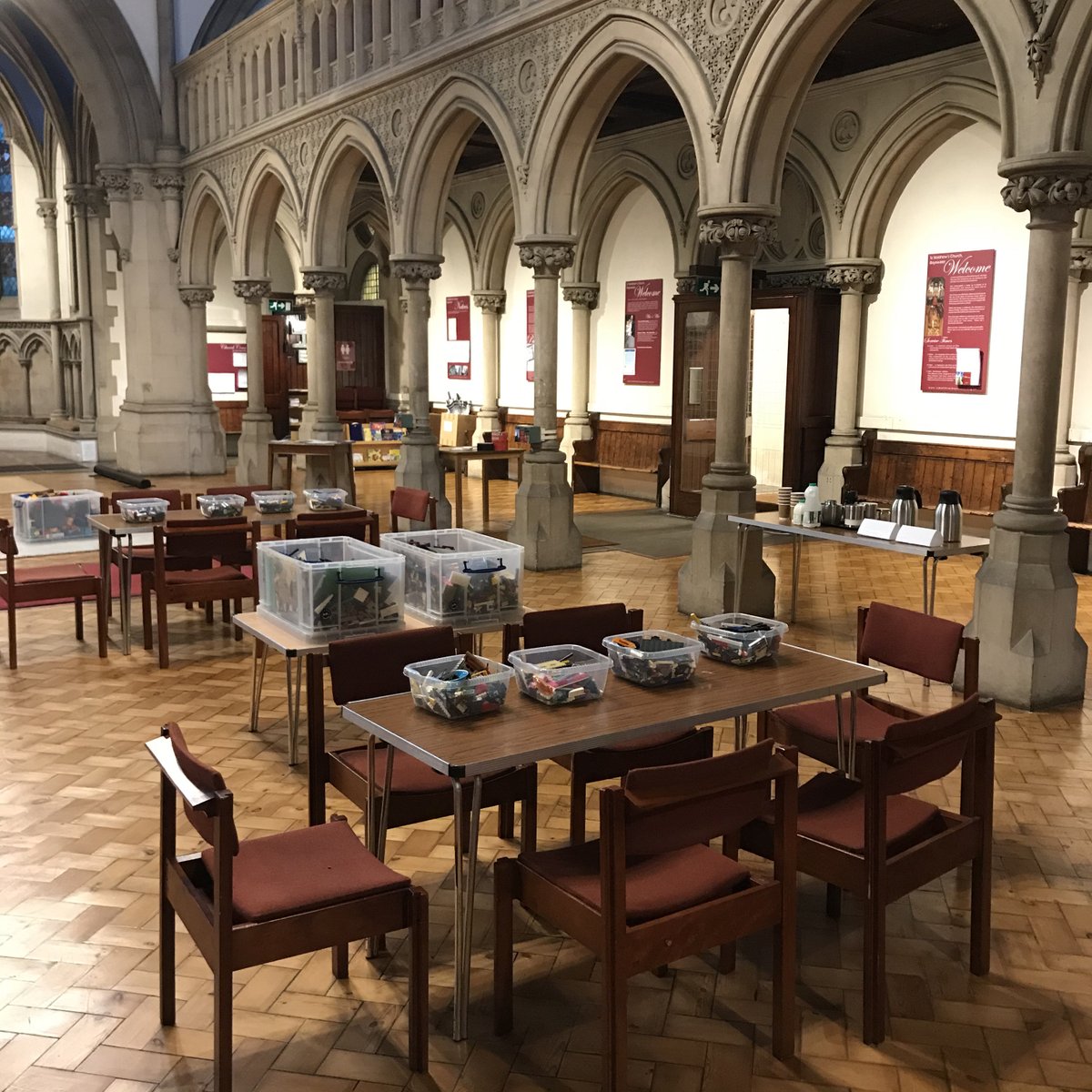 StMatthewsW2's tweet photo. Very excited to be restarting Lego Club today! All children welcome, from 3:45 to 4:45pm during term time. We’re beginning with an exciting Bible story too! #legoclub #lego #church #children #bible https://t.co/rBYyqJMxXT