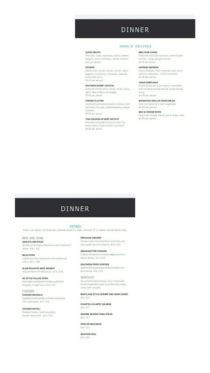 333LovelyLeslie's tweet photo. Yum! #DidYouKnow when you partner with #HorizonCatering for an event, you're supporting @FoodShuttle program designed to end hunger in our #NC communities? Take a look at their 🆕️ Catering Menu for 2020! #TuesdayTips #TuesdayMotivation #catering #food #SobeSavvy #Raleighblogger https://t.co/Y31RonTzTJ