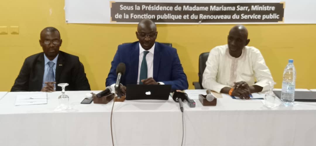 PAMASenegal's tweet image. Cérémonie d&apos;ouverture de l&apos;Atelier de Validation du Plan de Travail (PTA) annuel et de Planification des activités du lancement de &quot;La Caravane du Service public&quot; présidée par M. Mohamed M. Diop, Secrétaire général du Min de la Fonction publique et du Renouveau du Service public.